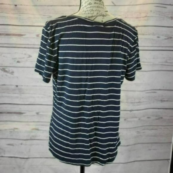 ♡3/$30♡ Matty M Striped Short Sleeve Tee -M - Picture 2 of 3